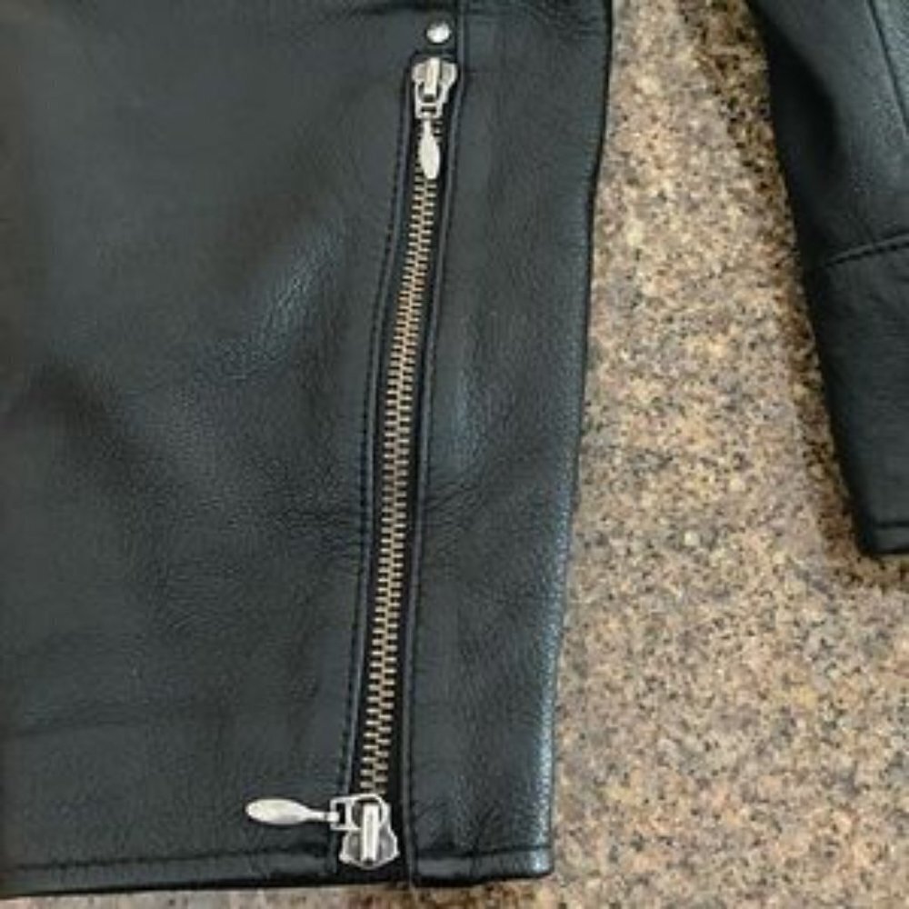 Harley Davidson Women's ROAD ANGEL 3 in 1 Black Leather Jacket Small NWOT‌‌ - Picture 7 of 13
